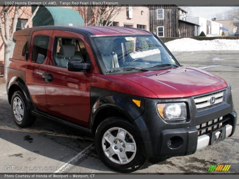 Tango Red Pearl / Black/Titanium 2007 Honda Element LX AWD