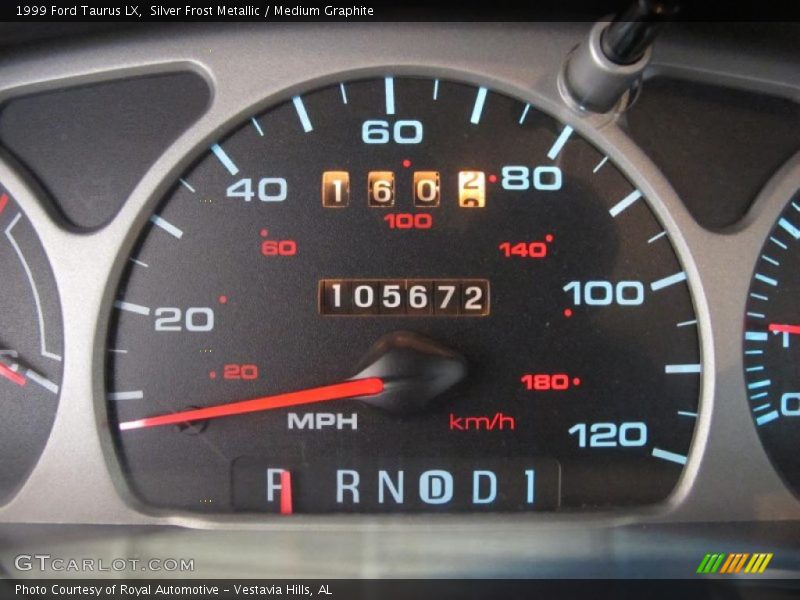 Silver Frost Metallic / Medium Graphite 1999 Ford Taurus LX
