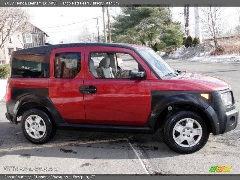 Tango Red Pearl / Black/Titanium 2007 Honda Element LX AWD
