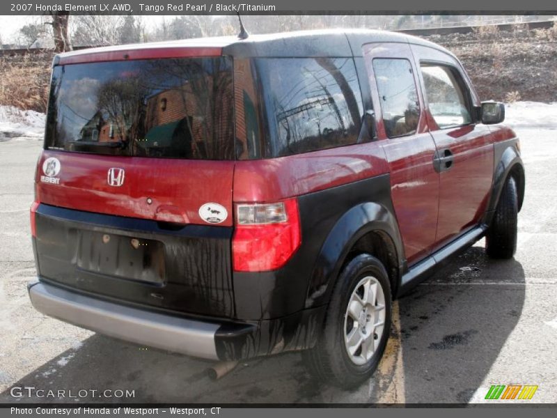 Tango Red Pearl / Black/Titanium 2007 Honda Element LX AWD