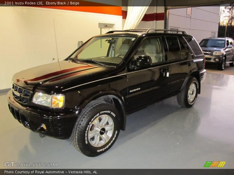 Ebony Black / Beige 2001 Isuzu Rodeo LSE