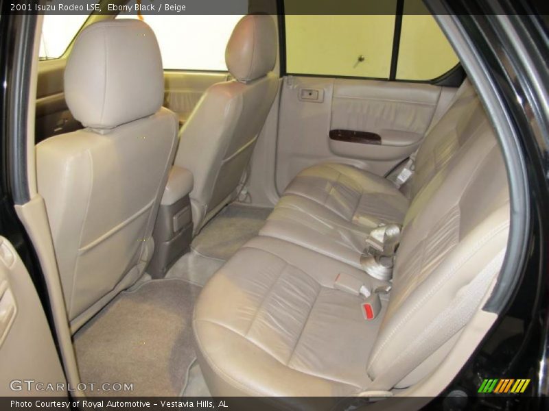 Ebony Black / Beige 2001 Isuzu Rodeo LSE