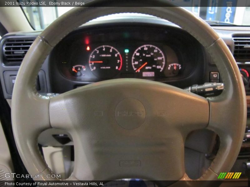 Ebony Black / Beige 2001 Isuzu Rodeo LSE