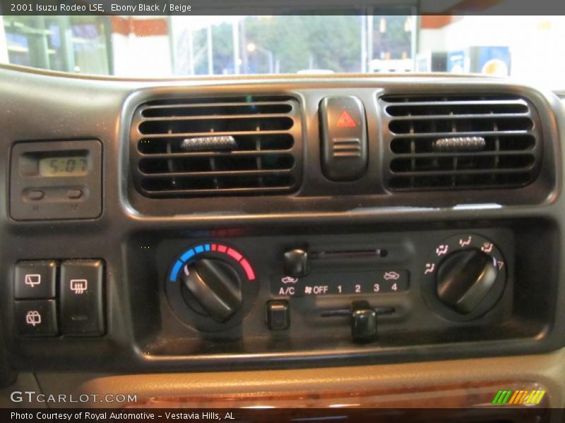 Ebony Black / Beige 2001 Isuzu Rodeo LSE