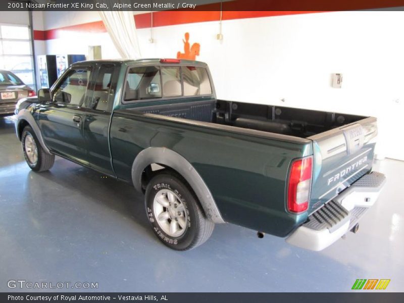 Alpine Green Metallic / Gray 2001 Nissan Frontier XE King Cab