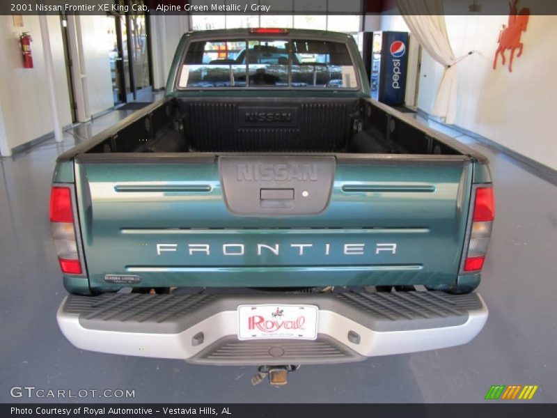 Alpine Green Metallic / Gray 2001 Nissan Frontier XE King Cab