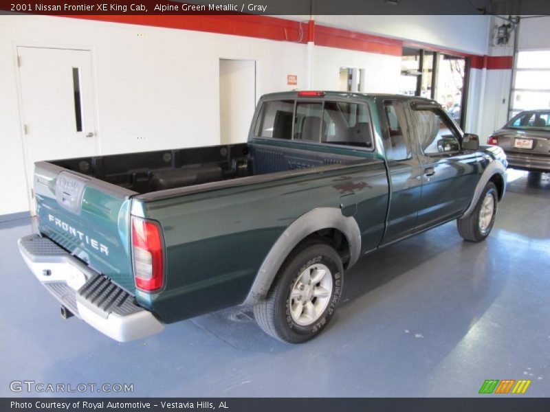 Alpine Green Metallic / Gray 2001 Nissan Frontier XE King Cab