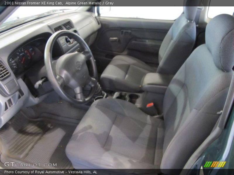 Alpine Green Metallic / Gray 2001 Nissan Frontier XE King Cab