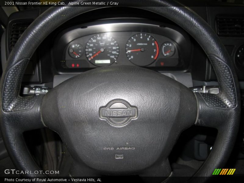 Alpine Green Metallic / Gray 2001 Nissan Frontier XE King Cab