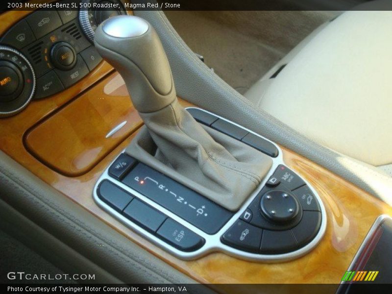 Magma Red / Stone 2003 Mercedes-Benz SL 500 Roadster