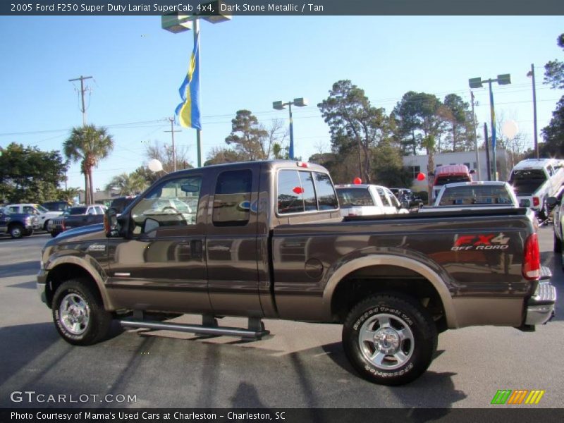 Dark Stone Metallic / Tan 2005 Ford F250 Super Duty Lariat SuperCab 4x4