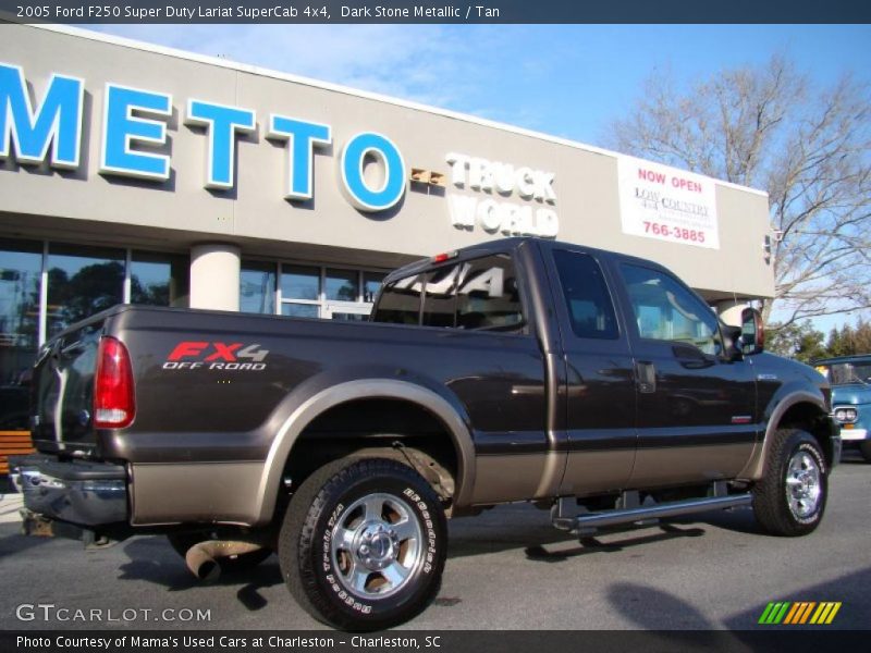 Dark Stone Metallic / Tan 2005 Ford F250 Super Duty Lariat SuperCab 4x4