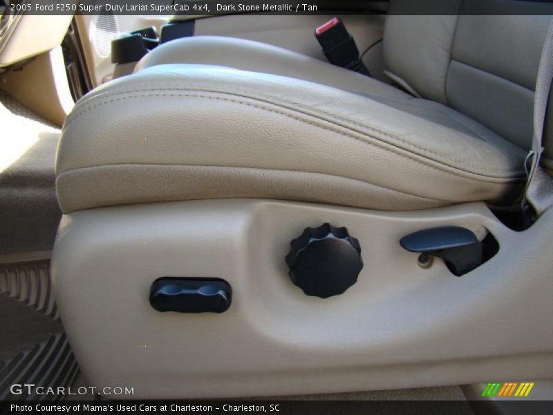 Dark Stone Metallic / Tan 2005 Ford F250 Super Duty Lariat SuperCab 4x4