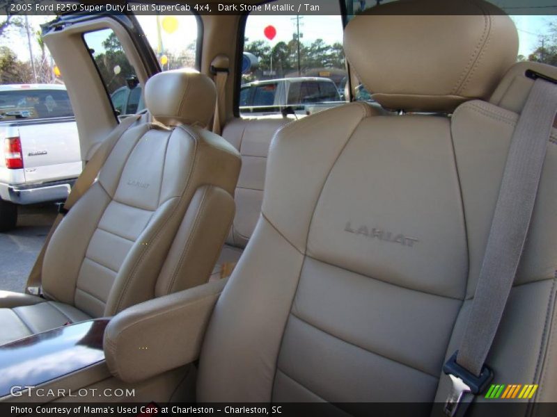 Dark Stone Metallic / Tan 2005 Ford F250 Super Duty Lariat SuperCab 4x4