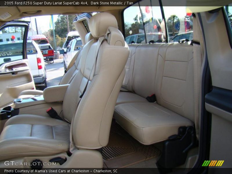 Dark Stone Metallic / Tan 2005 Ford F250 Super Duty Lariat SuperCab 4x4