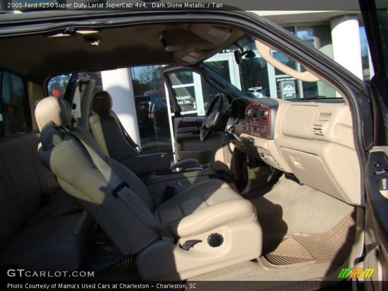 Dark Stone Metallic / Tan 2005 Ford F250 Super Duty Lariat SuperCab 4x4