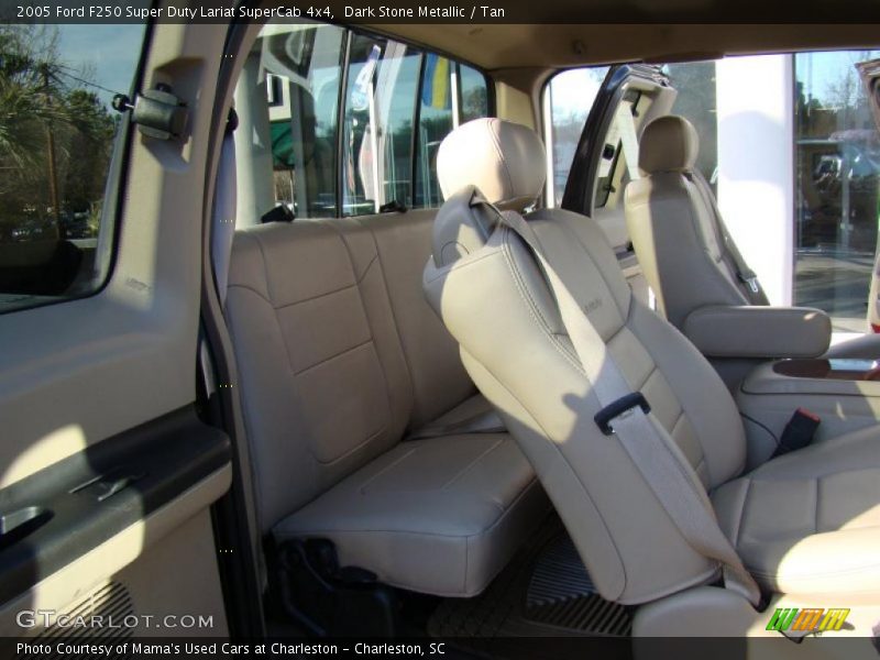 Dark Stone Metallic / Tan 2005 Ford F250 Super Duty Lariat SuperCab 4x4