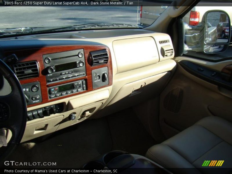 Dark Stone Metallic / Tan 2005 Ford F250 Super Duty Lariat SuperCab 4x4