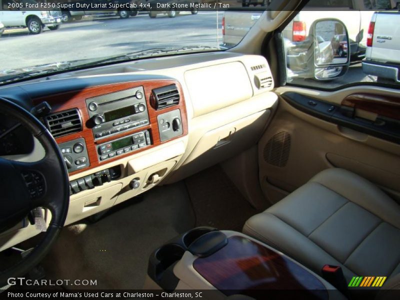 Dark Stone Metallic / Tan 2005 Ford F250 Super Duty Lariat SuperCab 4x4
