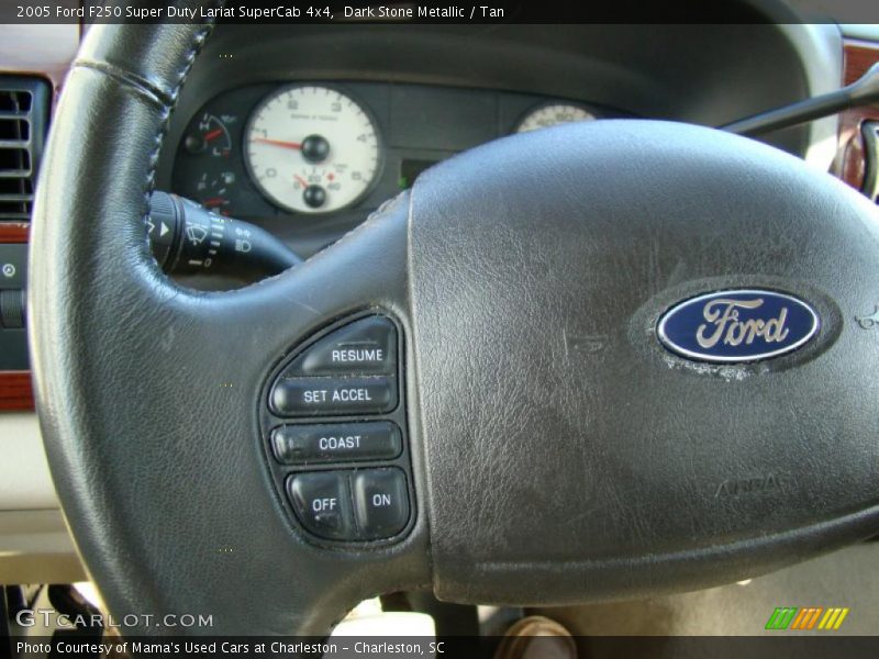 Dark Stone Metallic / Tan 2005 Ford F250 Super Duty Lariat SuperCab 4x4