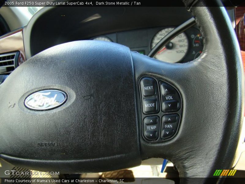 Dark Stone Metallic / Tan 2005 Ford F250 Super Duty Lariat SuperCab 4x4