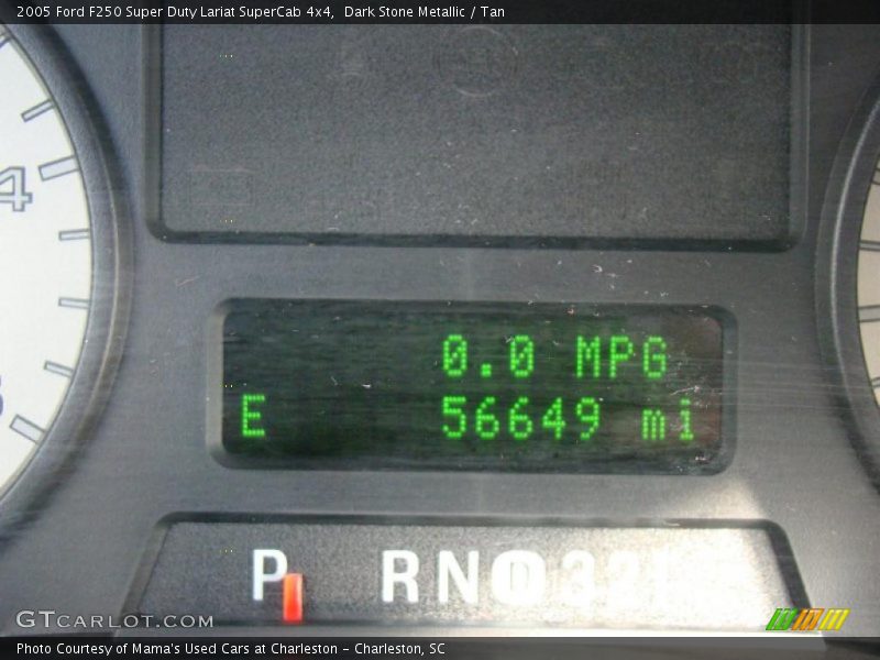 Dark Stone Metallic / Tan 2005 Ford F250 Super Duty Lariat SuperCab 4x4