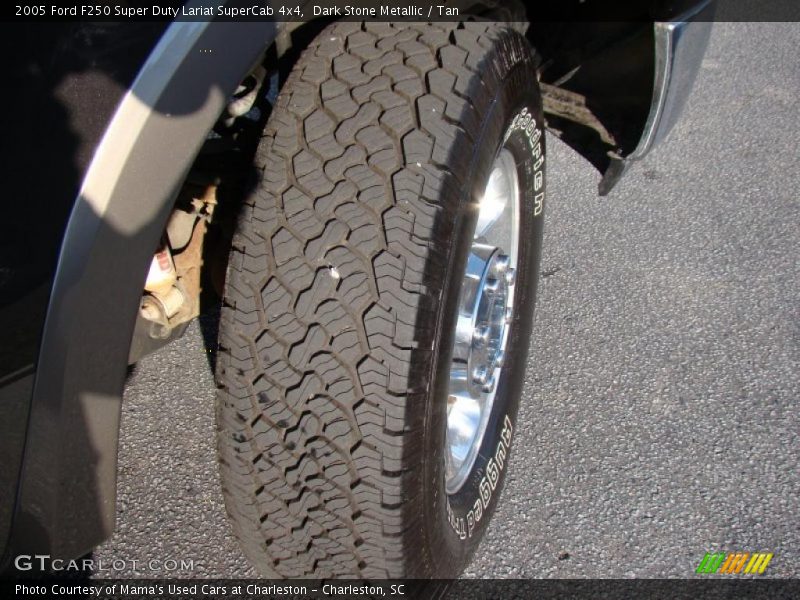 Dark Stone Metallic / Tan 2005 Ford F250 Super Duty Lariat SuperCab 4x4