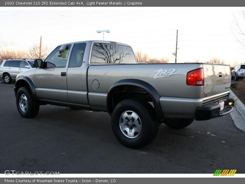 Light Pewter Metallic / Graphite 2003 Chevrolet S10 ZR2 Extended Cab 4x4