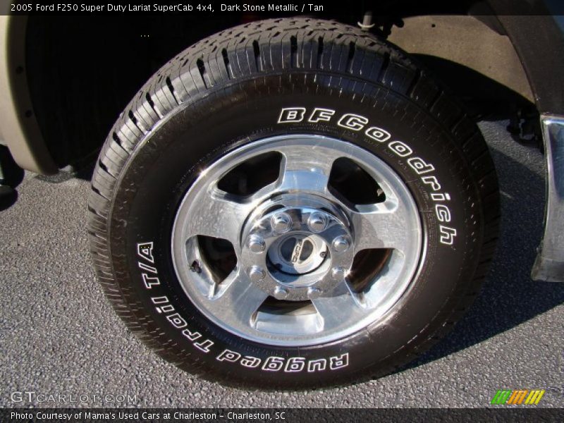 Dark Stone Metallic / Tan 2005 Ford F250 Super Duty Lariat SuperCab 4x4