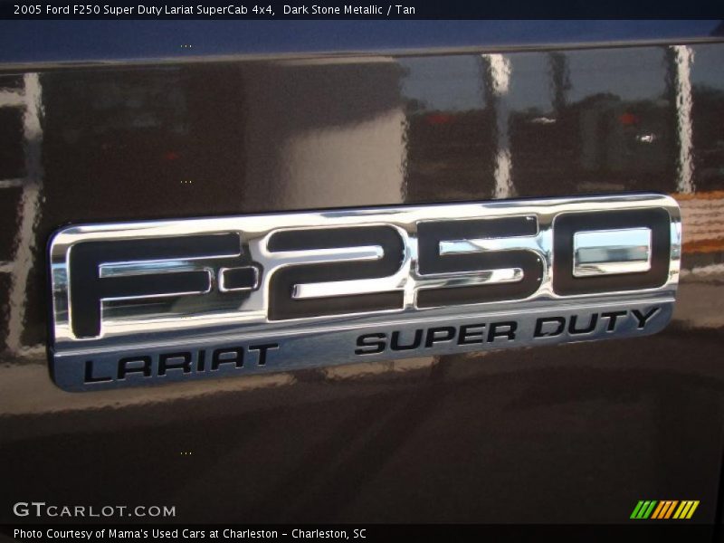 Dark Stone Metallic / Tan 2005 Ford F250 Super Duty Lariat SuperCab 4x4