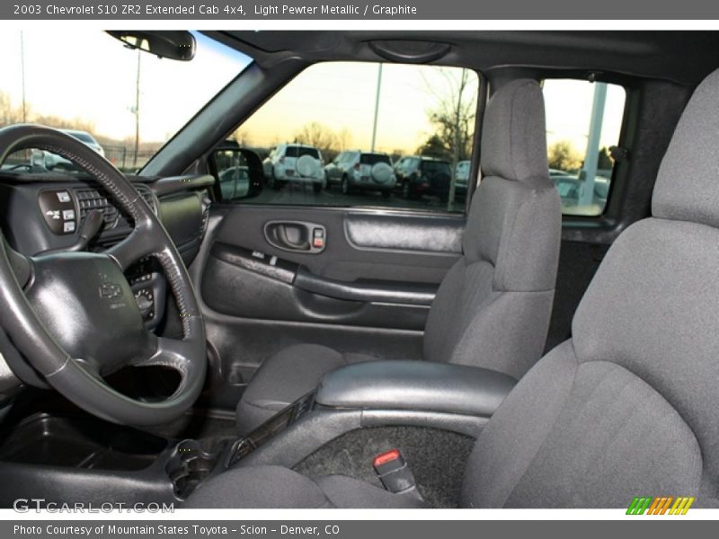Light Pewter Metallic / Graphite 2003 Chevrolet S10 ZR2 Extended Cab 4x4