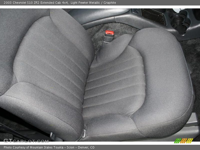 Light Pewter Metallic / Graphite 2003 Chevrolet S10 ZR2 Extended Cab 4x4