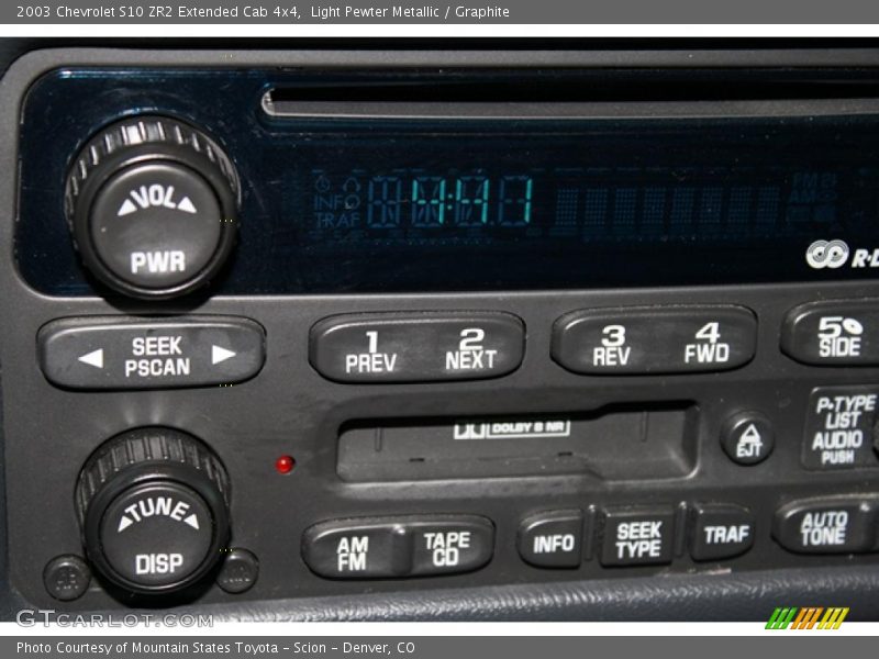 Light Pewter Metallic / Graphite 2003 Chevrolet S10 ZR2 Extended Cab 4x4