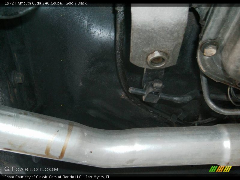 Undercarriage of 1972 Cuda 340 Coupe