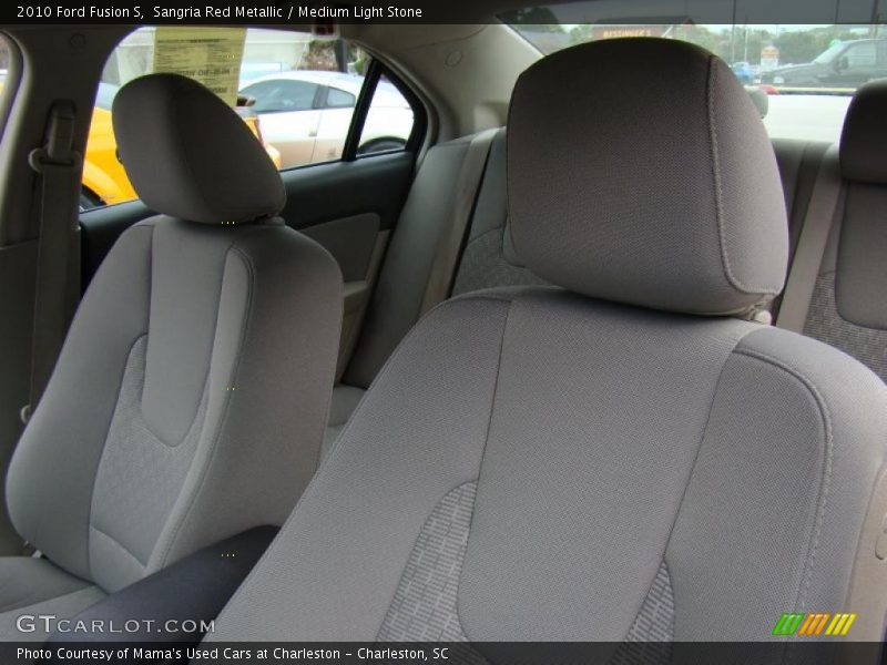 Sangria Red Metallic / Medium Light Stone 2010 Ford Fusion S