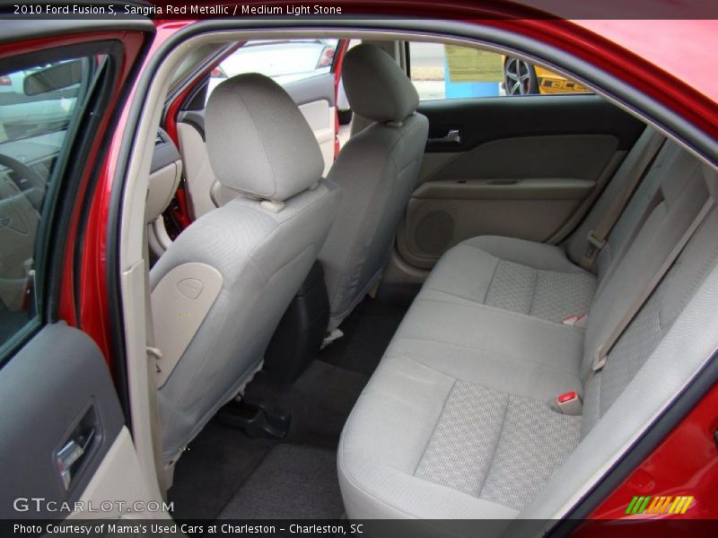 Sangria Red Metallic / Medium Light Stone 2010 Ford Fusion S