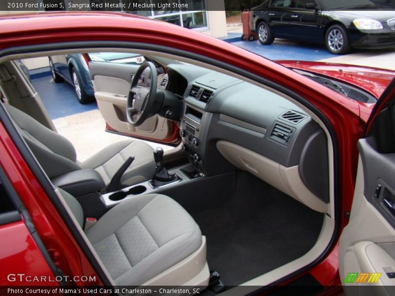 Sangria Red Metallic / Medium Light Stone 2010 Ford Fusion S