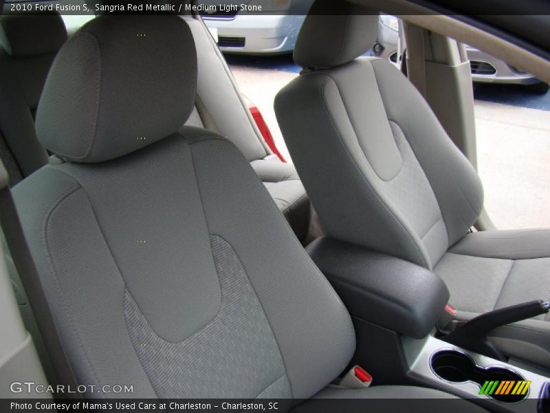 Sangria Red Metallic / Medium Light Stone 2010 Ford Fusion S
