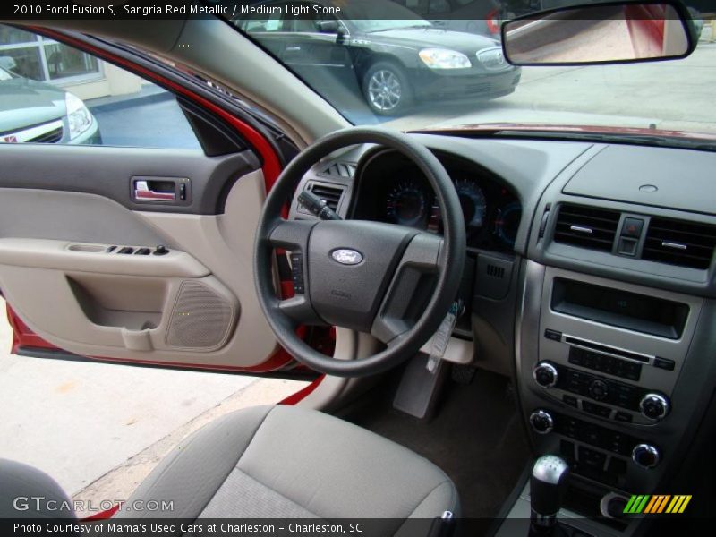 Sangria Red Metallic / Medium Light Stone 2010 Ford Fusion S