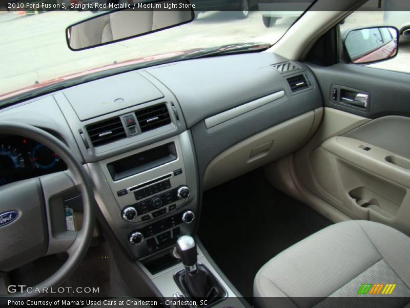 Sangria Red Metallic / Medium Light Stone 2010 Ford Fusion S