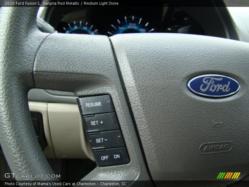 Sangria Red Metallic / Medium Light Stone 2010 Ford Fusion S