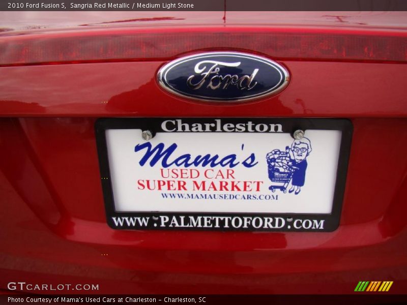 Sangria Red Metallic / Medium Light Stone 2010 Ford Fusion S