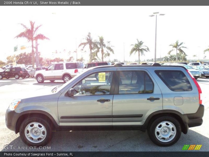 Silver Moss Metallic / Black 2006 Honda CR-V LX