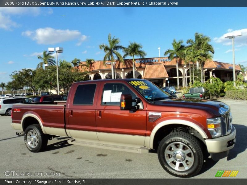  2008 F350 Super Duty King Ranch Crew Cab 4x4 Dark Copper Metallic