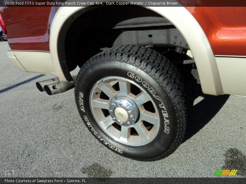 Dark Copper Metallic / Chaparral Brown 2008 Ford F350 Super Duty King Ranch Crew Cab 4x4