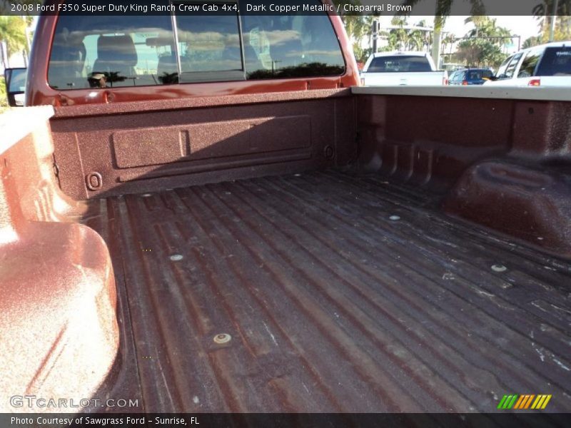 Dark Copper Metallic / Chaparral Brown 2008 Ford F350 Super Duty King Ranch Crew Cab 4x4