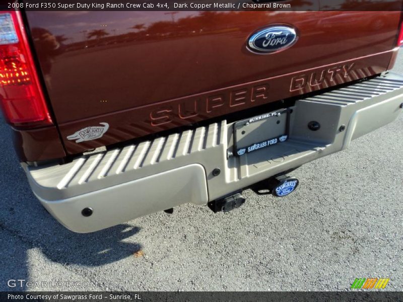 Dark Copper Metallic / Chaparral Brown 2008 Ford F350 Super Duty King Ranch Crew Cab 4x4