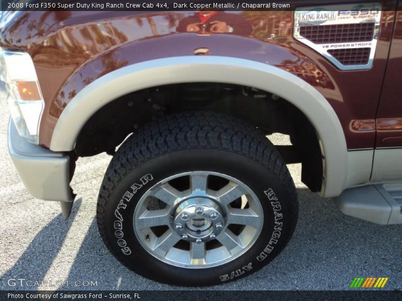 Dark Copper Metallic / Chaparral Brown 2008 Ford F350 Super Duty King Ranch Crew Cab 4x4