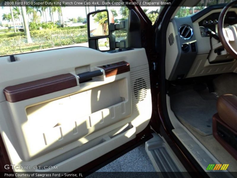 Dark Copper Metallic / Chaparral Brown 2008 Ford F350 Super Duty King Ranch Crew Cab 4x4