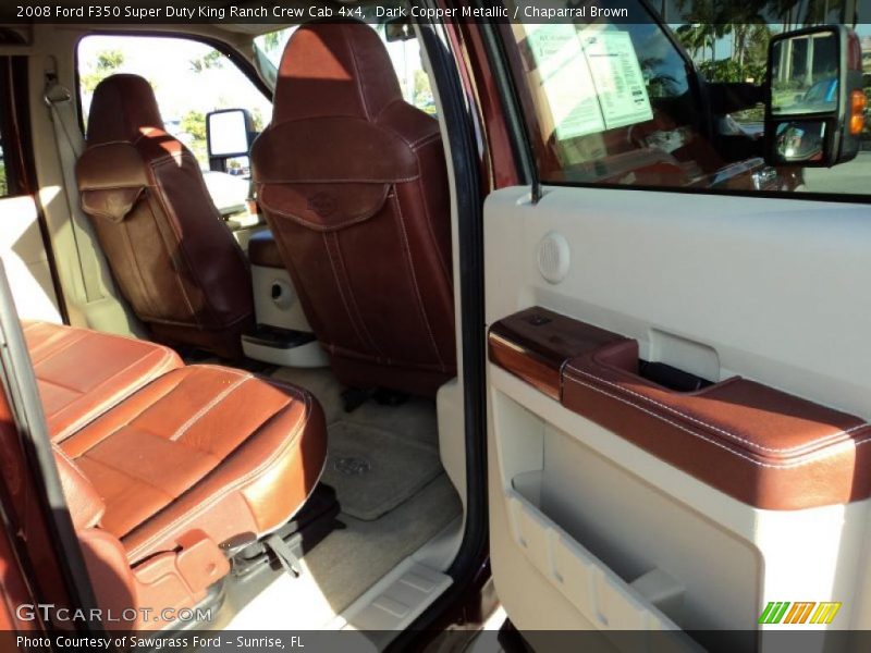 Dark Copper Metallic / Chaparral Brown 2008 Ford F350 Super Duty King Ranch Crew Cab 4x4